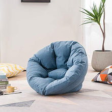 JSL - Pouf per adulti con schienale alto, 103 x 90 x 70 cm, per giardino o interni, colore: Viola_M (82 x 70 x 60 cm)