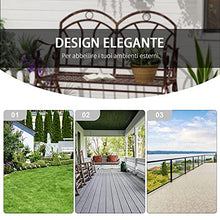 Outsunny Panchina a Dondolo da Giardino in Metallo a 2 Posti con Braccioli, 104x75x95.5cm, Colore Bronzo