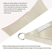 Jonist Tenda da Sole Triangolare Tenda da Sole Tenda da Giardino Tenda da Giardino Tenda ad Angolo retto Vele da Sole per Giardino Triangolo Tenda da Sole Kit di Fissaggio per Vela, Whitemitkit-3.6