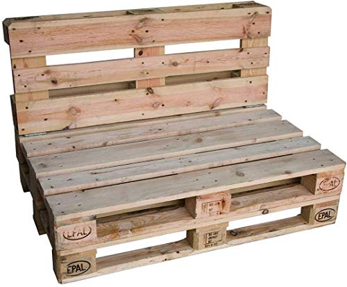 clc Divano divanetto 2 posti in Pallet EPAL per Interno, Interni -Made in Italy- Legno, 120x80x78