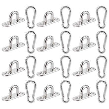 Eddwiin Acciaio Inossidabile Swing Fibbia Gancio Fisso Amaca Sedia Sospesa Cestino Pad Accessori Piastra Occhiello
