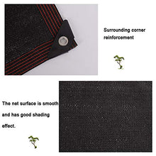 XIAOXIAO Rete ombreggiata Ombra Schermo Solare Spesso Criptato in Rete Schermo Succulento per Balcone per Tetto Schermo per Isolamento Termico per Auto Nero Multi Dimensioni (Size : 3x8m)
