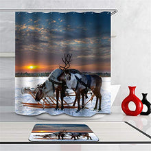 LIYAN Combinazione Bagno. Immagini Chiare E Colori Vivaci Rendono Il Tuo Bagno Pieno di Vita. Accessori da Bagno. Renna Tirando Una Slitta.