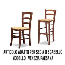 Ricambio per Sedia con Seduta in Paglia di Fiume Naturale Modello Venezia Set 4 (Set 6)