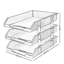 LCA Schedario Classificatore Verticale Cartella, File Desktop A 3 Livelli Rack di Stoccaggio Ufficio O A Casa Vassoio per Lettere, (Color : #5)