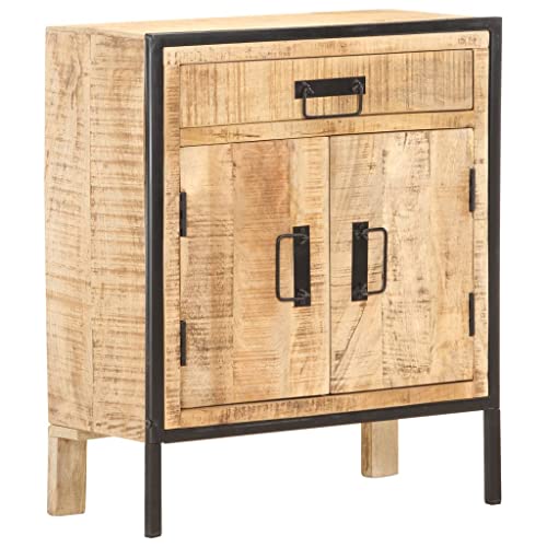 vidaXL Credenza 60x30x75 cm in Legno di Mango Grezzo