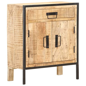 vidaXL Credenza 60x30x75 cm in Legno di Mango Grezzo