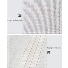 Panno ombreggiante Bianco, Rete da Ombra A Effetto Serra per Serre del 90%, Telo A Paralume con ANSE di Rinforzo per Piante da Giardino, 130 G/M² (Size : 1×2m)