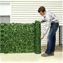 YUXO Artificiale Siepe Finta Foglia Edera Recinzioni decorative Foglia di poliestere Copertura di resistenza agli agenti atmosferici Pareti da giardino Schermo per la privacy Recinzione foglia artific