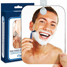 Shave Well Specchio Portatile Deluxe Anti Appannamento - Specchio Doccia e Barba - Specchio Senza Cornice con Gancio Adesivo - Specchio da Doccia per Viaggi, Campeggio, Palestra – Infrangibile