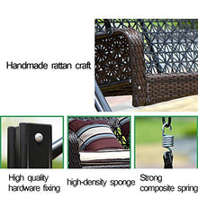 ZDYLM-Y Dondolo da Giardino con Tettuccio 3 posti Metallo Swing Chair Amaca con Staccabile baldacchino, per Cortile Terrazza