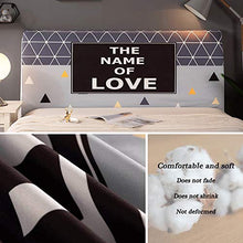 Renbin Copertura per Testiera, Fodera per Testiera Letto Alta Elasticizzata, Fodera per Testiera Letto Elasticizzata Decorazione Camera da Letto,M-120cm