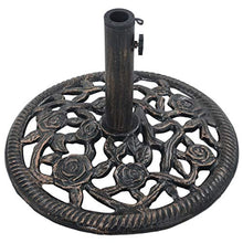 Tidyard- Base Supporto Ombrellone Parasole in Ghisa 12 kg 48 cm,Supporto per Ombrellone Parasole,Base Ombrellone da Sole Metallo 48 cm