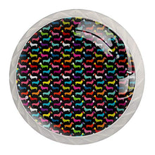 Retro bunter Hund 4 PCS Pomelli per Porta, Pomolo per Mobile, Pomelli per Mobili con Viti, Maniglia per Armadietto, Pomelli per Porta, Pomelli per Cassetti per Porta, Armadio, Cassetto e Credenza
