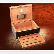 Liang Yu Umidificatori for sigari - Contenitore for sigari Umidificatore for sigari in Legno di sigari in Legno di Cedro Dimensioni: 370x275x160mm Cedro Spagnolo Contenitore di immagazzinaggio