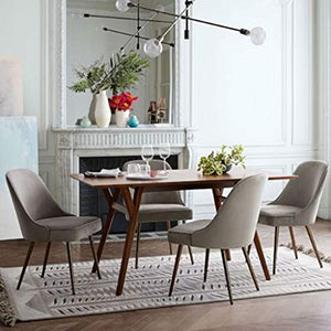 FDN Sedie da Pranzo Sedia da Pranzo in Morbido Velluto,per Counter Lounge Soggiorno Camera da Letto Cucina Caffetteria Sedia di Ricezione Poltroncine (Color : Beige, Size : Gold Legs)