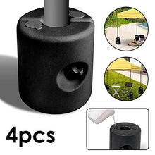 Piedi per gazebo set di 4 pesi in HDPE 22 x 22 x 25 cm possono essere riempiti con sabbia d'acqua Pesi per padiglione per la stabilizzazione di tende da giardino, tendoni