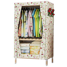 JFFFFWI Armadio Semplice 170 * 60 * 45cm in Legno massello di Oxford armadietto Pieghevole Guardaroba smontabile Portatile