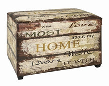 Haku Möbel 30185 Panca Portaoggetti Mdf, Ecopelle, Vintage_2, 65 x 40 x 42 cm