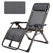 Sedia a sdraio pieghevole reclinabile Sedie a sdraio da giardino nere e reclinabili Sedie a sdraio Lettino in textoline Per la spiaggia Patio Giardino Campeggio Gambe quadrate in acciaio per esterni