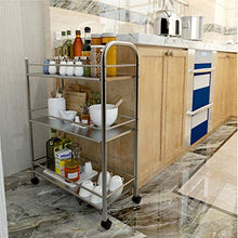 YiYi Serving Trolley Carrello Staccabile in Acciaio Inox Carrello da Servizio Carrello per Pulizia Carrello da Cucina, Ideale per Hotel, ristoranti e Case di Cura, 3 Dimensioni