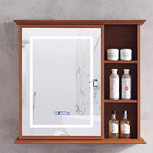 SXFYZCY Armadio a Specchio per Bagno Intelligente Armadio a Muro per Bagno a Specchio Touch Specchio antiappannamento con Spazio Lampada in Alluminio
