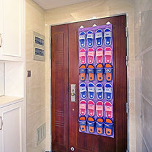 24 Rack Porta Organizer per Porta Tascabile, Custodia In Cristallo Trasparente per Appendere Pvc con 3 Ganci per Armadio Lavanderia
