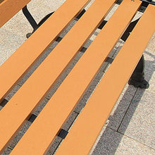 GaoF Panchina per Il Tempo Libero nel Cortile del Giardino del Parco Panchina per terrazza in Stile retrò, 2-3 posti per Panca in Legno di plastica per Esterni, Panca per Veranda Resistente alle