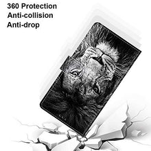 Miagon Custodia Cover Case per Xiaomi Mi 10T,Colorato Modello Pelle Portafoglio Libro Cuoio Flip Case con Porta Carte Magnetica Supporto,Leone