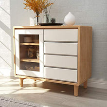 NEHARO Credenza Governo di immagazzinaggio Storage Unit Credenza Armadio d'Epoca Freestanding Tavolino Cassettiera con 4 cassetti con 1 Porta for Soggiorno Cucina Camera Camera Cucina