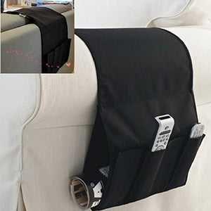 WINOMO Bracciolo Organizer Divano Salvaspazio Multitasche Organizzatore Oggetti Divani Sofa (nero)