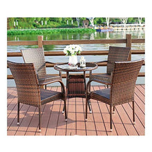 HLZY Tavolo in Vimini in Rattan mobili in Patio e Set s Mobili da Giardino Patio Mobili da Giardino all'aperto Rattan mobili da Giardino Set Divano Angolo per Giardino all'aperto a Bordo Piscina