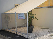 Rete ombreggiante Beige Sun Mesh, Panno All'ombra Resistente al 90% per Coperture di Piante, Serre, Fienile O Canile (Size : 4x5M)