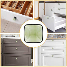 Strisce scozzesi bianche verdi Pomelli per Porta Set di 4 Pomelli per Mobili Manopole per Cassetti Cucina Armadio Vetro