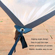 tendone da esterno impermeabile, 120 G / M² Telo Trasparente Resistente All'acqua Con Bordo Di Rinforzo E Occhielli Incorporati, Isolamento Vegetale, Tampone Contro L'umidità, Capanno(Size:2×3m/6×9ft)