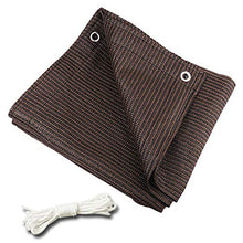 Telo Ombreggiante, Paralume in Tessuto ombreggiato con Paralume in Tessuto ombreggiato al 95% con paranuca, Paralume retinato in zanzariera for tendalino Copripiumino, caffè (Size : 2m x 4m)