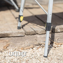 Uquip Variety L - Tavolo Pieghevole da Campeggio in Alluminio (120 x 70cm)