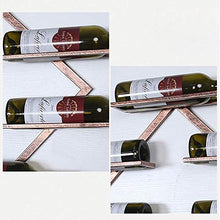 mmmy Portabottiglie, portabottiglie per Vino, portabottiglie Americano in Metallo a Parete, può ospitare 6 Bottiglie di Vino Standard può Decorare la Cucina, Il Soggiorno