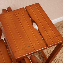 Mirui Sgabello Legno Folding Passo Sgabello Sgabello Scala Domestica scaletta Pieghevole di Legno di Gomma a Doppio Uso Multifunzionale Risparmiare Spazio, Peso 120kg Bearing