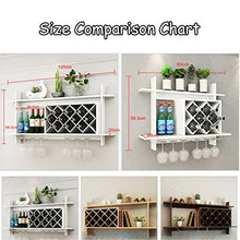 FFYN Portabottiglie in Legno MDF a Parete Portabottiglie da Appendere a griglia Creativa Portabottiglie da Vino in Vetro di Grandi Dimensioni Portabottiglie per calici Portaoggetti da p