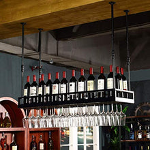 Portabottiglie da parete in metallo Portabottiglie da vino da appendere a parete Portabottiglie da vino a soffitto Altezza regolabile Portabottiglie da vino da appendere a parete in metallo Portabott