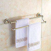 PYROJEWEL A Parete Rack Rail da Bagno cremagliera cremagliere Gancio Doppia cremagliera Oro di Rame Forato 62 Centimetri mensola da Bagno