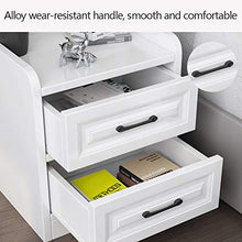 JKGHK Comodino, Tavolino Laterale, Tavolini da Salotto, Armadietto per Archivio, Armadietto per Comodini da Ufficio,Bianca,Double Drawer