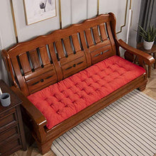 Dieluny, cuscino per panca da giardino, per esterni e interni, con imbottitura in papasan, cuscini per sedia a dondolo, spessi e trapuntati, colore: arancione, 52 x 52 cm