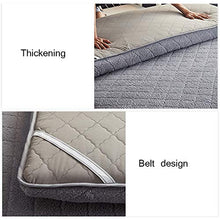 Spesso Peluche Materasso Tatami,Tradizionale Morbido Traspirante Tappeto da Pavimento Tatami Giapponese Futon Materasso Letto per Casa Dormitorio Studentesco Grigio 150x190cm(59x75inch)
