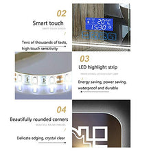 L-KCBTY Specchi da Bagno Intelligenti 24X32pollici,Specchio Cosmetico Controluce LED Specchio con Interruttore,specchi Antideflagranti,per Camera da Letto,Bagno