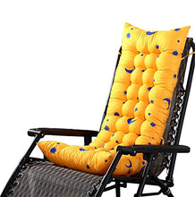 YuYiY - Cuscino per sedia da giardino con motivo a stella con imbottitura spessa 8 cm, per interni ed esterni (giallo, 48 x 155 x 8 cm)