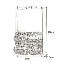 Semplicità Elegante Scaffale a Muro Scaffali Sospesi Scaffali in Legno Massello Appendiabiti Soggiorno Soggiorno, 2 Strati, 5 Colori, HJJ, e, 64X11.5X120CM