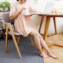 YHNMK Legno Massiccio Sedia da Pranzo,Poltrone Imbottite in Lino - Stile Design Retro Vintage Scandinavo Sedie da Cucina Poltrona da Soggiorno