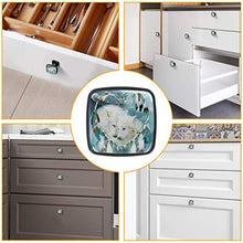 Lupo Bianco Pomelli per Porta Set di 4 Pomelli per Mobili Manopole per Cassetti Cucina Armadio Vetro